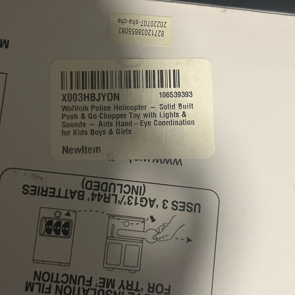 Wolvolk Police👮🏻Helicopter🚁11” w Lights🚨& Sound🚨NIB📦 - Picture 5 of 10